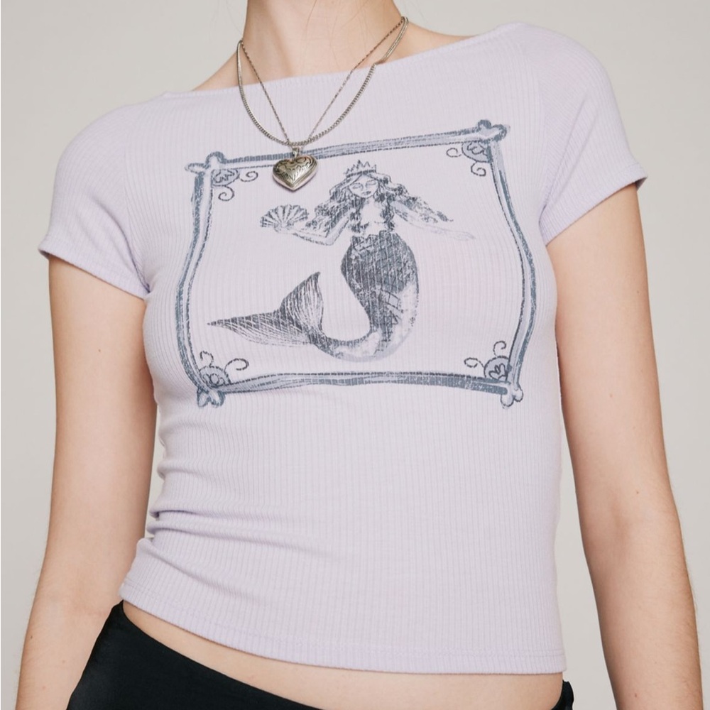 uo mermaid baby tee - Picture 3 of 7